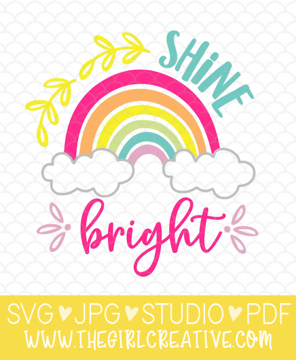 Free Shine Bright SVG Design for Kids | Free Cut Files for Cricut and Silhouette | Free Printable Playroom Sign