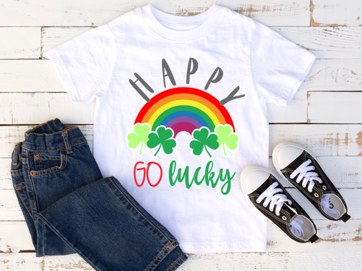 Happy Go Lucky Free SVG for St. Patrick's Day