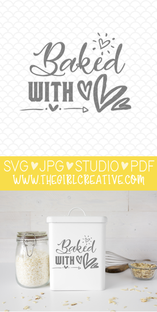 Baked with Love FREE SVG for Cricut and Silhouette