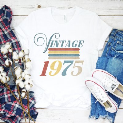 Vintage 1975 SVG that you can customize