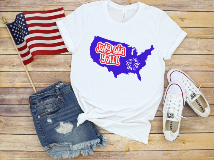 July 4th Y'all T-shirt Photo
