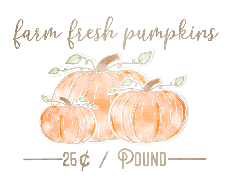 Free Fall Printables: Farm Fresh Pumpkins - The Girl Creative