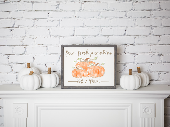 Image for Free Farm Fresh Pumpkins Printable // The Girl Creative