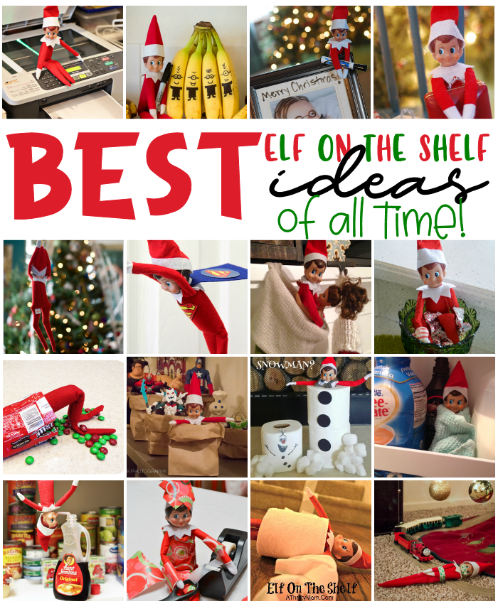 Elf on the Shelf Ideas promo graphic for pinterest