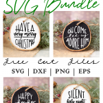 Hand Lettered Christmas Ornaments