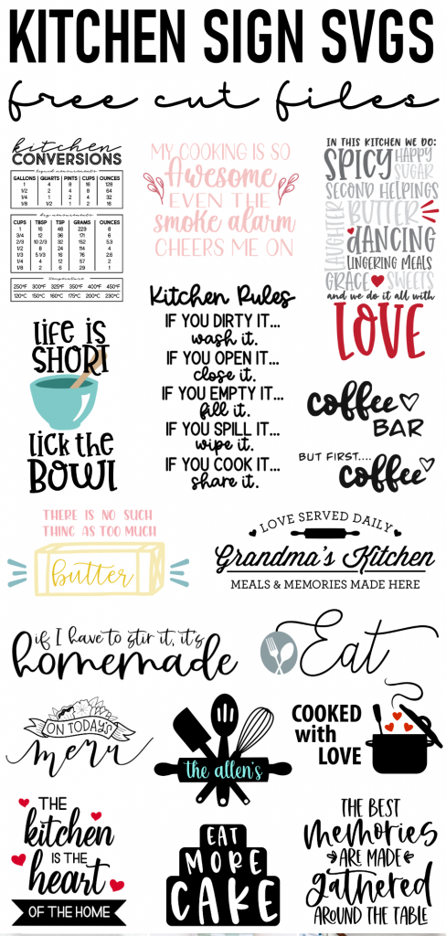 A messy kitchen is a sign of happiness, funny kitchen quotes - free svg  file for members - SVG Heart