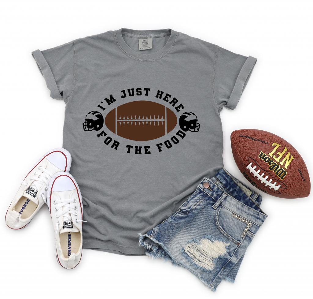 Grey shirt with funny football quote