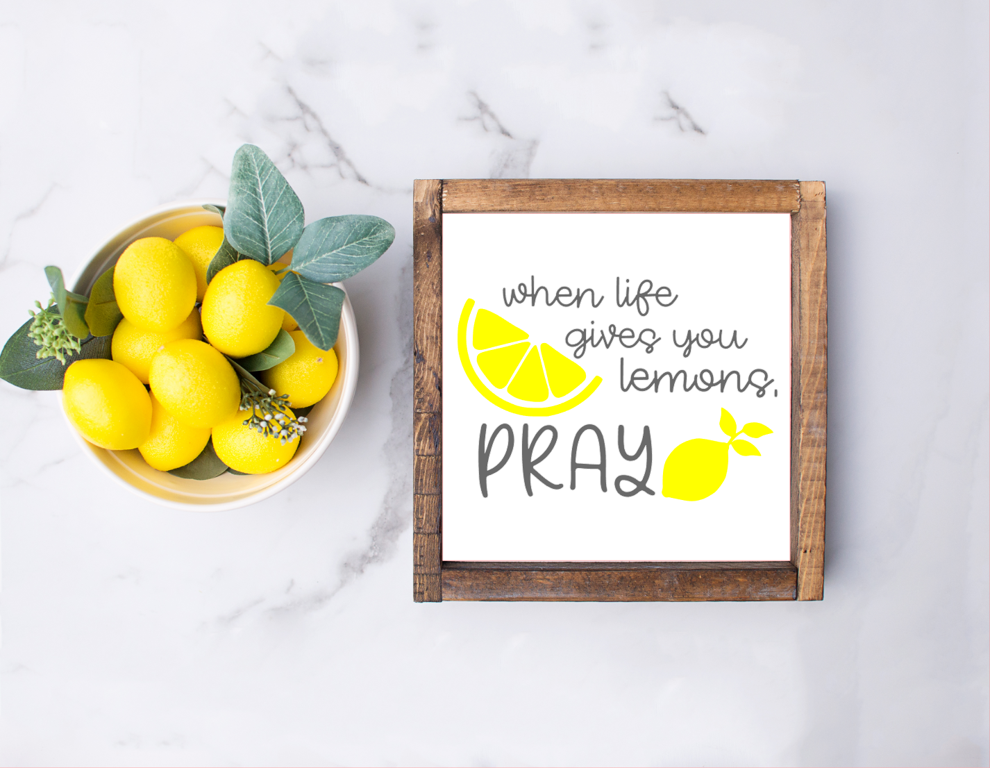 When Life Gives You Lemons Pray SVG Cut File - The Girl Creative