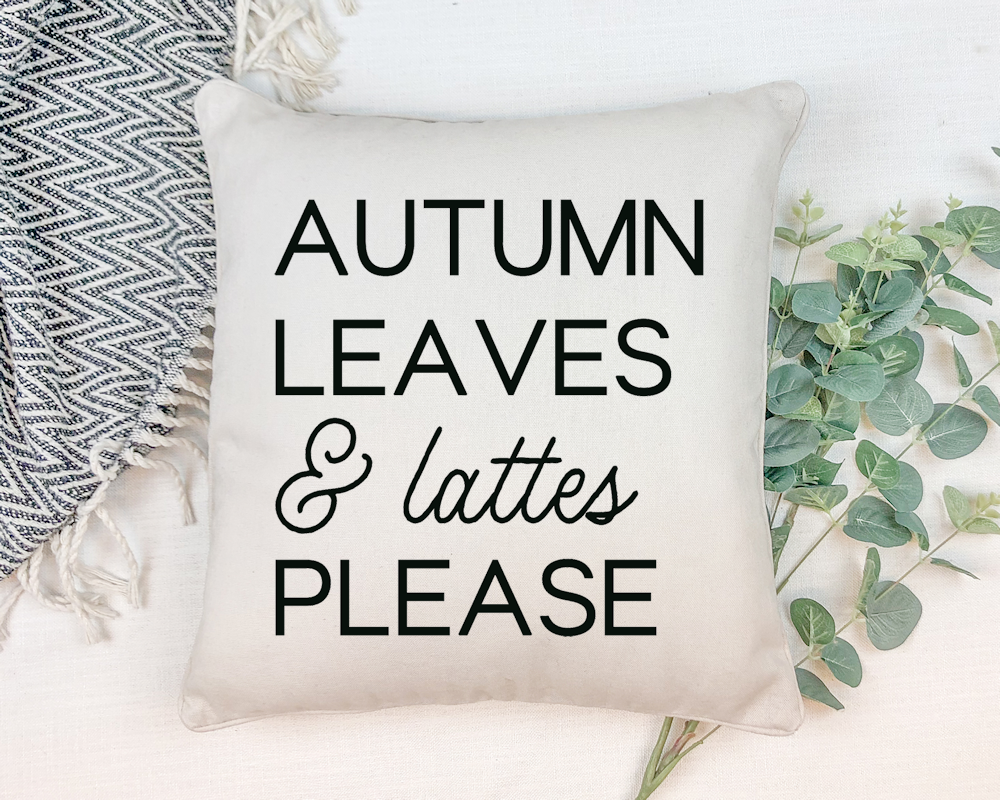 Autumn Leaves and Lattes Please SVG