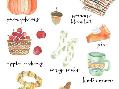 Image for Watercolor Autumn Printable // Old Salt Farm
