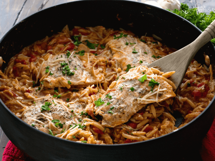 Image for Light Italian One Pot Salmon & Orzo Recipe