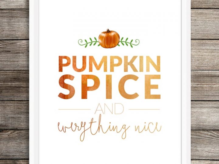 Image for Pumpkin Spice Printable // Yellow Bliss Road