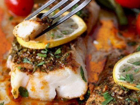 Image for Sheet Pan Cod with Moroccan Chermoula Sauce