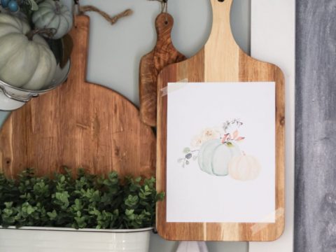 Image for Greenery & Pumpkins Printables // The Turquoise Home