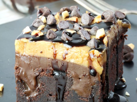 Image for Peanut Butter Chocolate Poke Cake