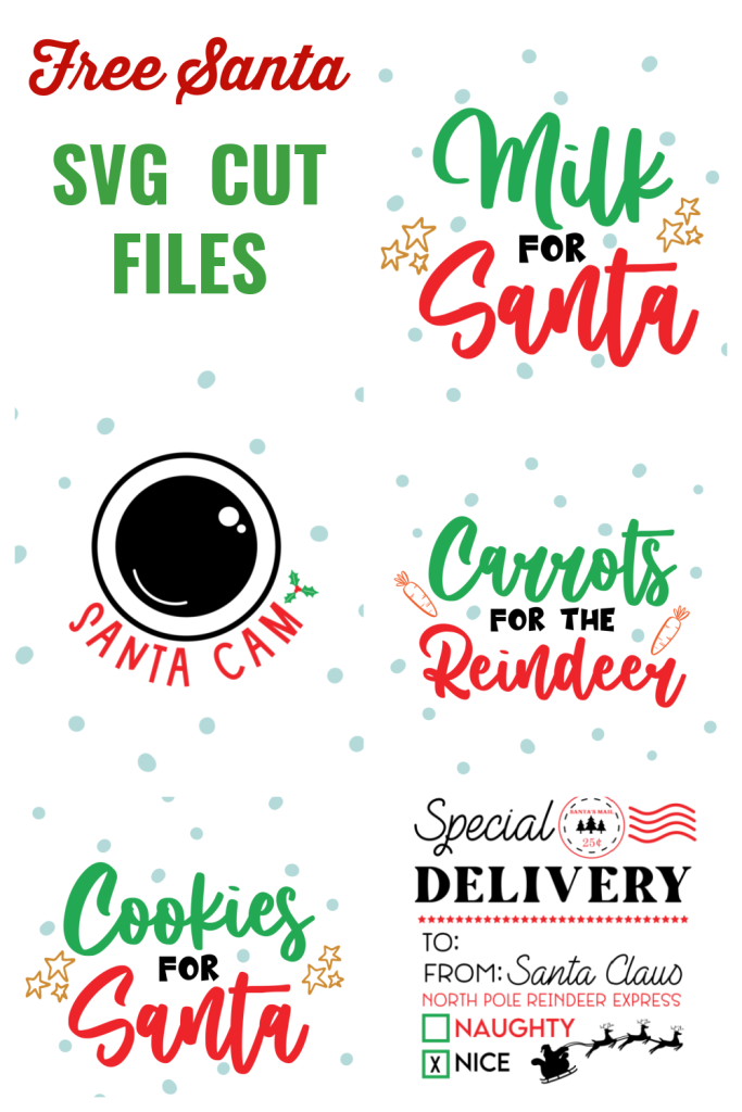 5 FREE Santa Cut Files