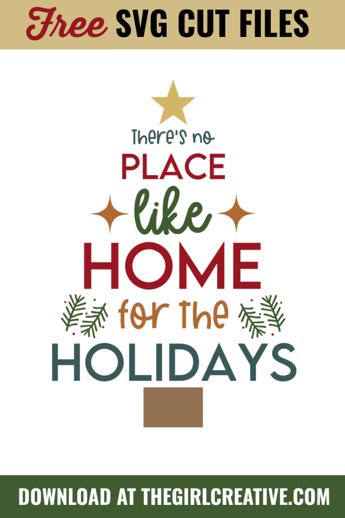 There's No Place Like Home for the Holidays SVG