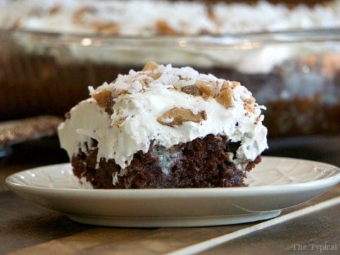 Image for CHOCOLATE COCONUT POKE CAKE