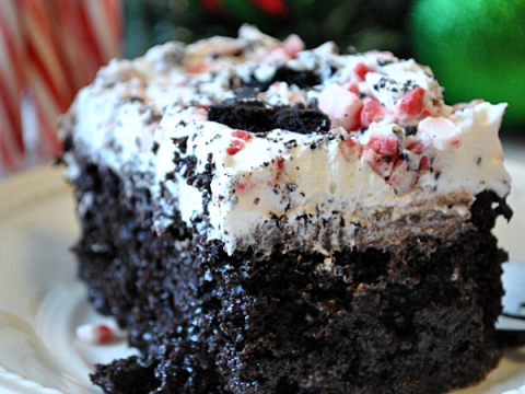 Image for PEPPERMINT POKE CAKE RECIPE