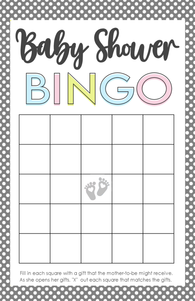 Printable PDF Girl Unisex 30 Player Baby Shower Bingo Game ~ Boy 