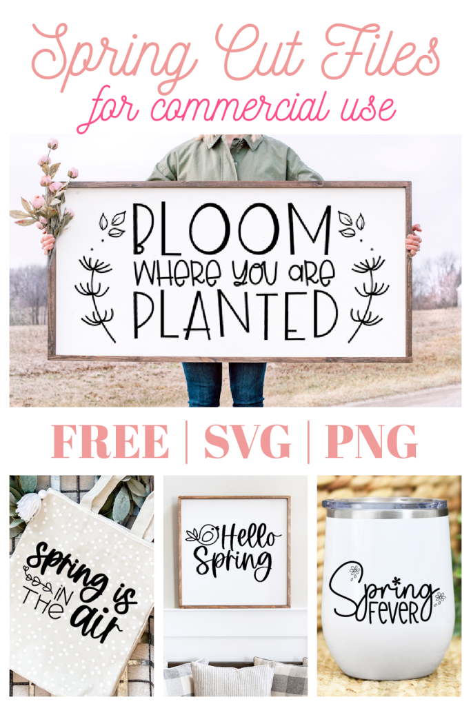 4 Spring Quotes SVG Files for Cricut