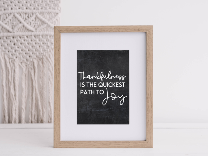 Image for Thankfulness is the Quickest Path to Joy