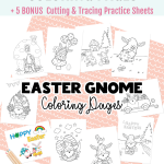 Gnome Coloring Pages for Easter