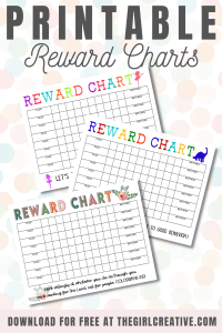 Blank Reward Chart Printable - The Girl Creative