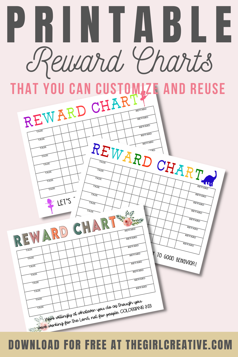 Reward charts