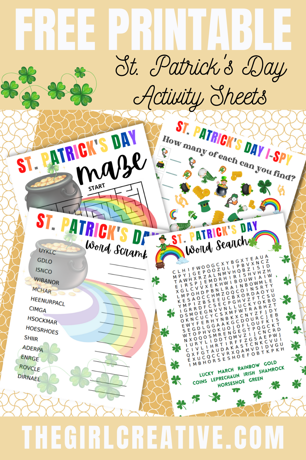 St. Patrick's Day Activity Sheets