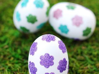 Image for Flower Glitter Easter Eggs