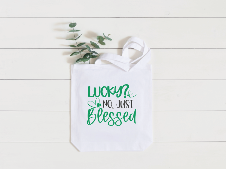 Image for Not Lucky Just Blessed SVG for Silhouette and Cricut