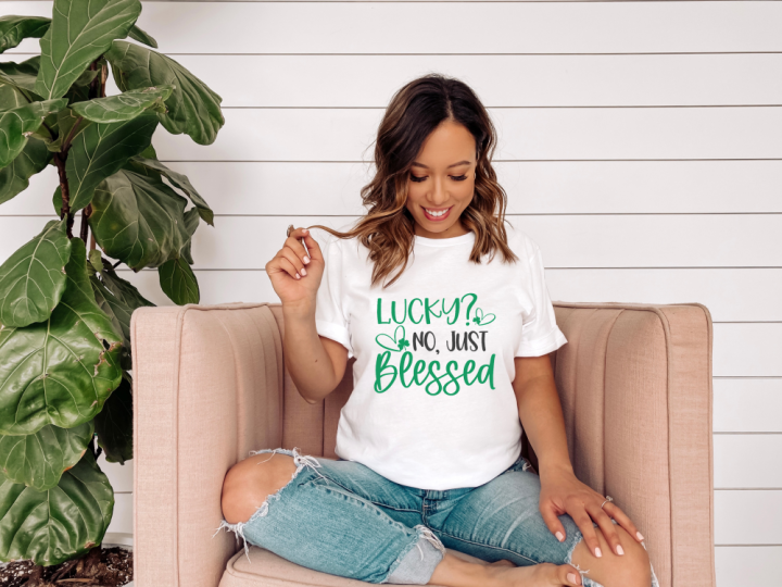 Lucky, No Just Blessed Shirt
