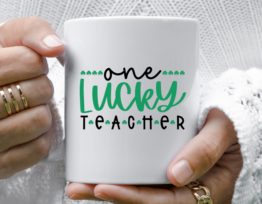 One Lucky Teacher SVG for Silhouette and Cricut