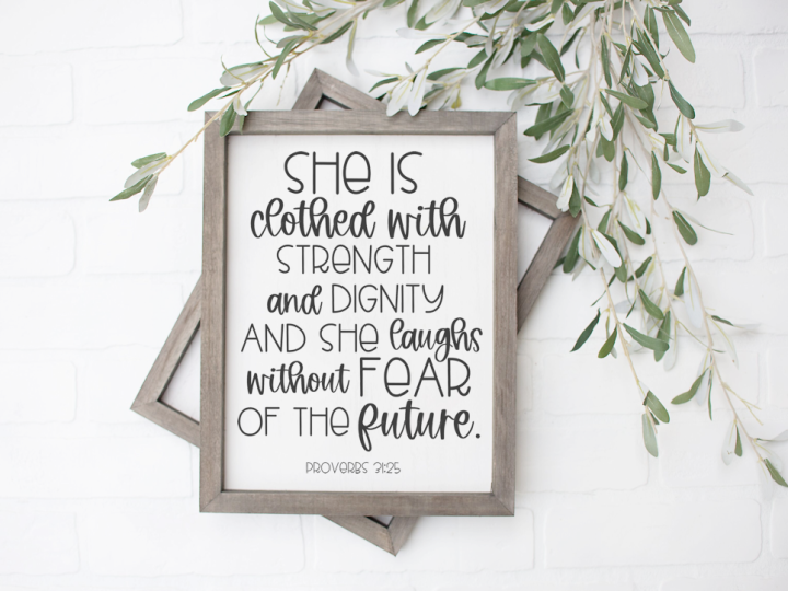 Image for PROVERBS 31:25