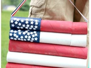 Image for DIY 4th of July Flag Decoration for Kids