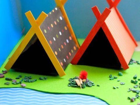 Image for DIY Mini Camping Set Craft | Artsy Craftsy Mom