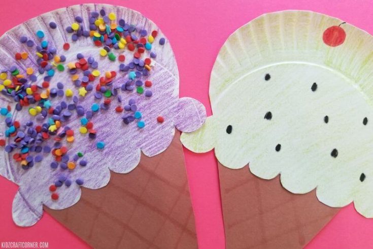 Awesome Paper Plate Ice Cream Craft Kids Will Love - Crafting A Fun Life