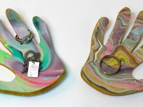 Image for Handprint Jewelry Bowl Ring Dish