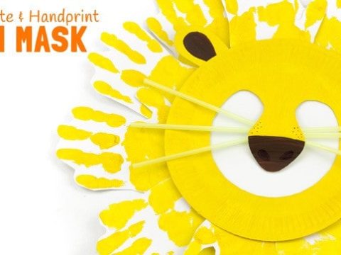 Image for Paper Plate And Handprint Lion Masks