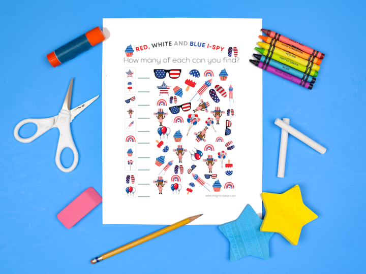 Image for RED, WHITE AND BLUE -I-SPY GAME