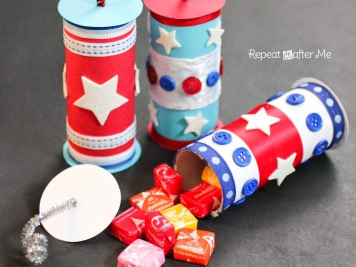 Image for Paper Roll Fireworks with a Candy Surprise - Repeat Crafter Me