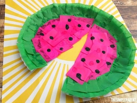 Image for Watermelon Paper Plate Craft