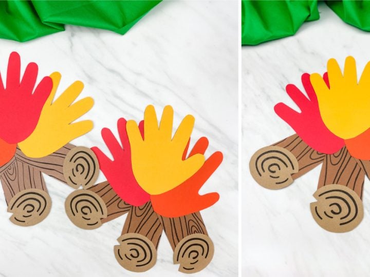 Image for Handprint Campfire Craft For Kids | Simple Everyday Mom