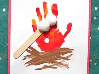 Image for Handprint Campfire Keepsake On Paper Craft | Glue to My Crafts