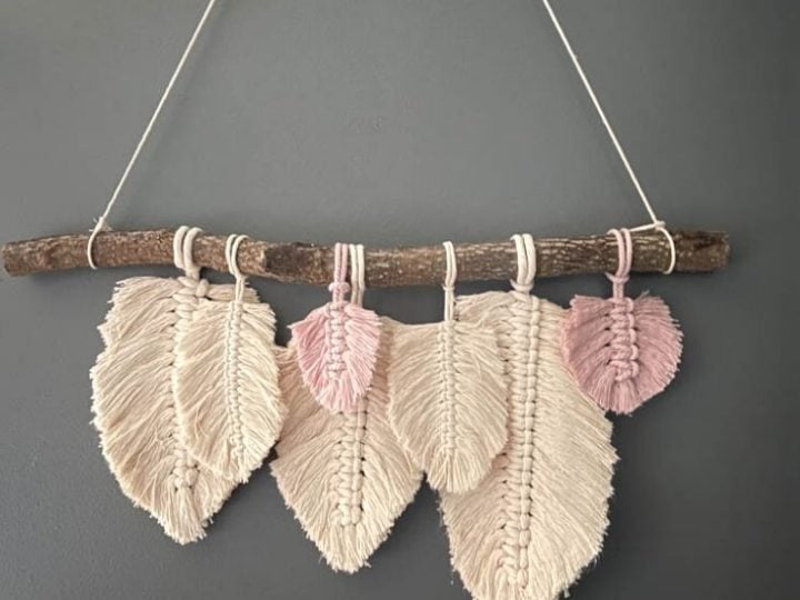 Image for Macrame Feather Wall Hanging DIY