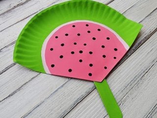 Image for Paper Plate Watermelon Fans