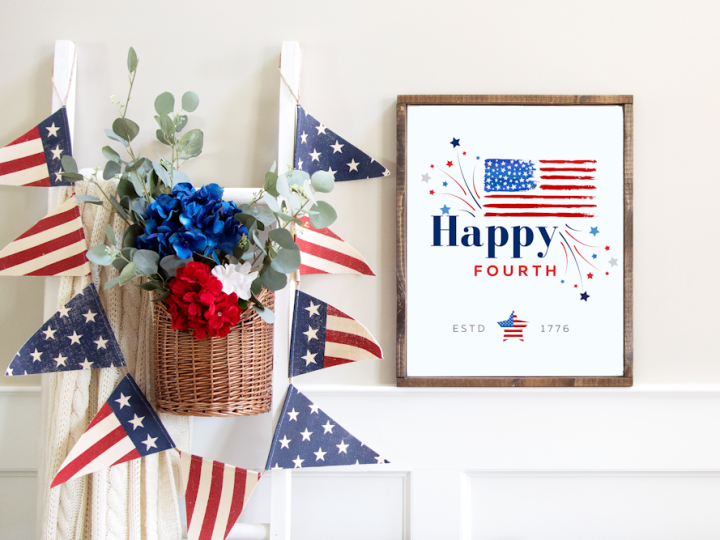 Image for HAPPY FOURTH SIGN