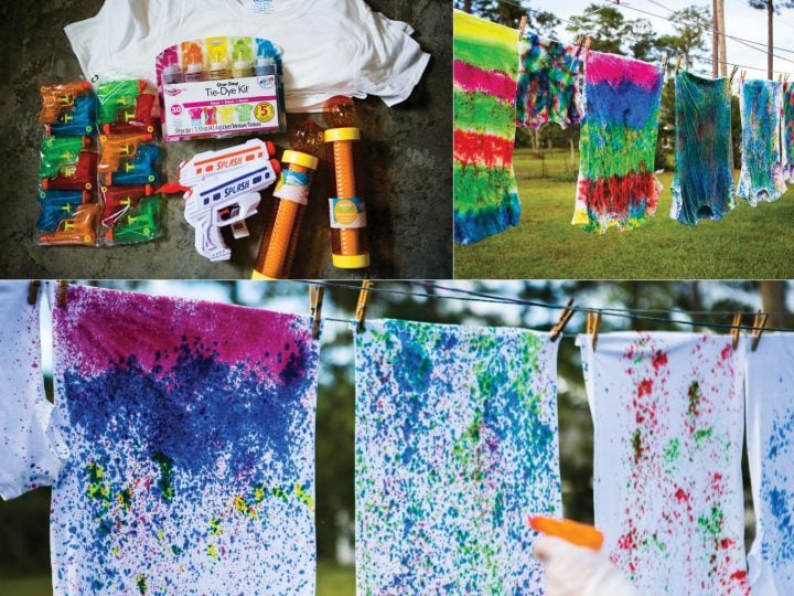 Image for How to Tie Dye Shirts with Water Guns