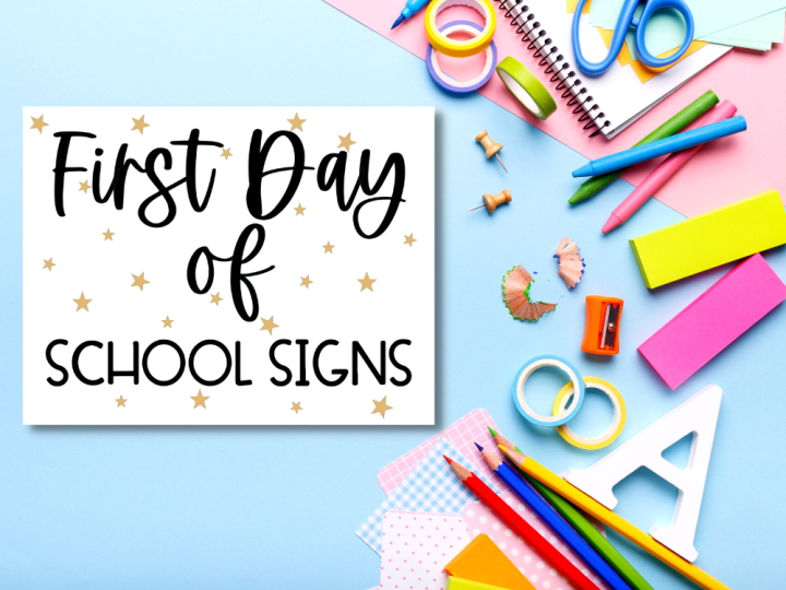 Image for FIRST DAY OF SCHOOL SIGNS